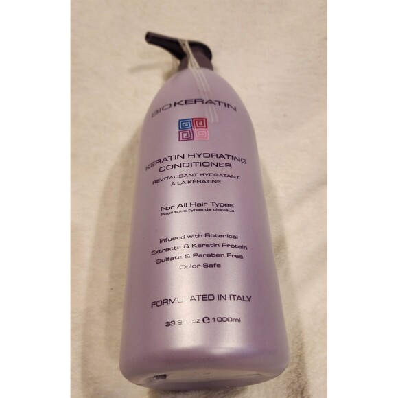 (1) Bio Keratin Protein Hydrating Conditioner All Hair Types 33.8oz Paraben Free - Picture 1 of 6
